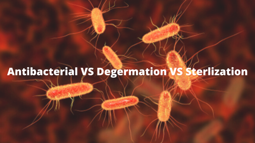 What is Antibacterial? Degermation? Sterilization?