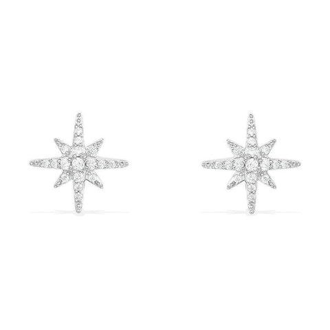 APM Météorites Stud Earrings - Silver #AE8419OX