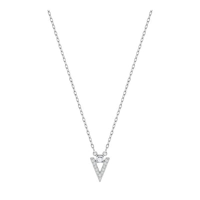 SWAROVSKI Funk Rhodium & Clear Crystal Necklace #5241271