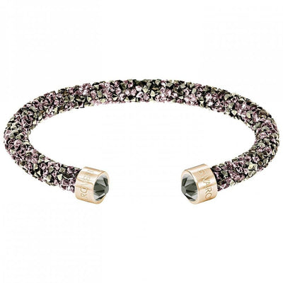 SWAROVSKI multi-color and rose gold crystaldust cuff bangle #5348098