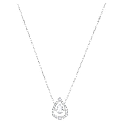 SWAROVSKI Sparkling Dance Pear Necklace White #5451992