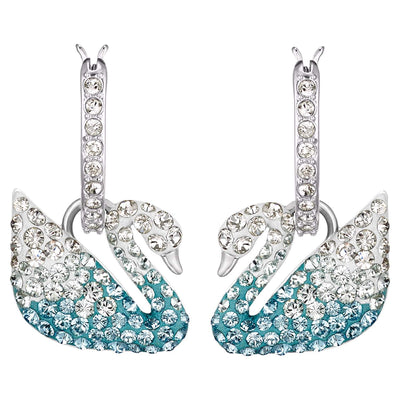 SWAROVSKI Iconic Swan Earrings - Blue #5512577