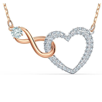 SWAROVSKI Infinity Heart Necklace - White #5518865