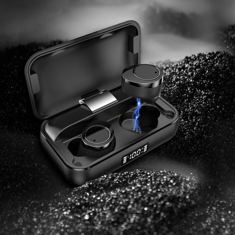 iMartCity Lexuma Xbud-X true wireless in-ear earbuds wireless earphones headphones bluetooth 5 charging case ultra large battery capacity Bluetooth 5.0 辣數碼 真無線藍牙耳機 連充電盒 with solid background