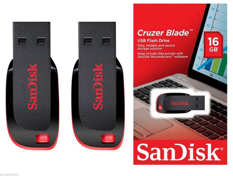 SanDisk 16GB Cruzer Blade USB Flash Drive - GadgetiCloud